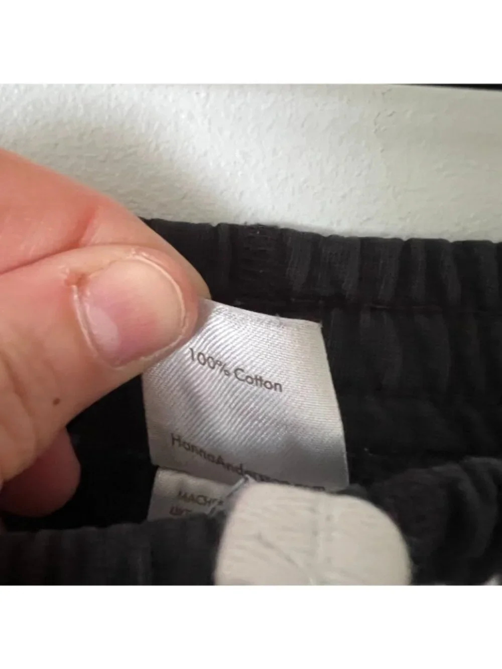Hanna Andersson Black 100% Cotton Jogger Sweatpants Kid's Size 10